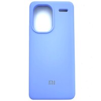 Силиконовый чехол с микрофиброй Silicone Case лавандовый для Xiaomi Redmi Note 13 Pro Plus 5G