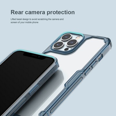 Силиконовый чехол Nillkin Nature TPU Pro Case Прозрачный для Apple iPhone 14 Pro(6)