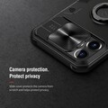 Противоударная-накладка Nillkin CamShield Armor Черная для Apple iPhone 13 Pro(#6)