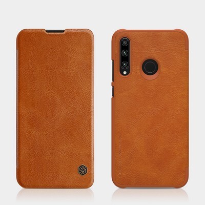 Кожаный чехол Nillkin Qin Leather Case Коричневый для Huawei Honor 20 Lite /Honor 10i(4)