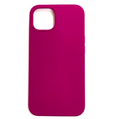 Силиконовый чехол Liquid Silicone Case с закрытым низом бордовый для Apple iPhone 13(1)