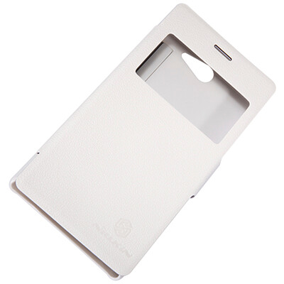 Полиуретановый чехол Nillkin Fresh Series White  для Sony Xperia M2 Dual S50h(2)
