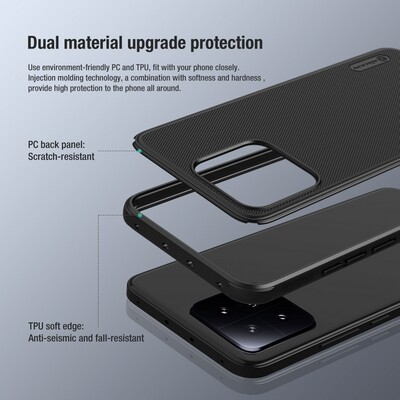 Пластиковый чехол Nillkin Super Frosted Shield Pro Синий для Xiaomi 13(4)