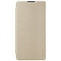 Полиуретановый чехол книга Nillkin Sparkle Leather Case Gold для Xiaomi Mi MIX 2