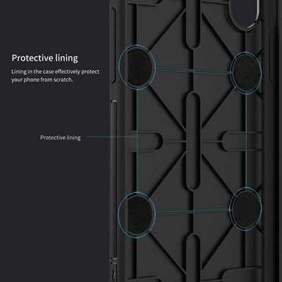 Силиконовая наладка Nillkin Magic Case Black с пластинами для автодержателя для Samsung Galaxy Note 8(7)