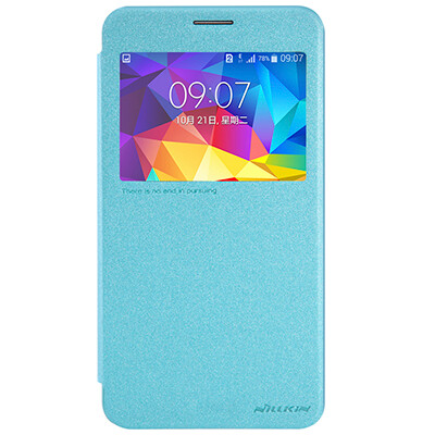 Полиуретановый чехол Nillkin Sparkle Leather Case Blue  для Samsung G750F Galaxy Mega 2(2)