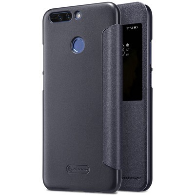 Полиуретановый чехол книга Nillkin Sparkle Leather Case Black для Huawei Honor 8 Pro\ Honor V9(3)