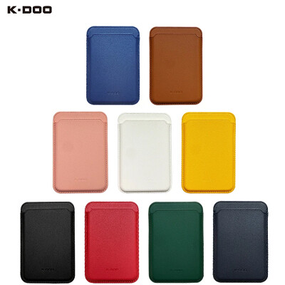 Магнитный кошелек K-DOO / KZDOO Leather Wallet MagSafe серый(4)