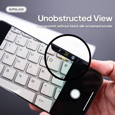 Противоударное защитное стекло Supglass SG-02 Transparent Glass All Clear прозрачное для Apple iPhone 17 Pro(6)