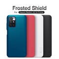 Пластиковый чехол с подставкой Nillkin Super Frosted Shield Синий для Xiaomi Redmi 10 / Redmi 10 2022(#5)