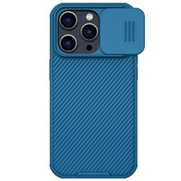 Чехол-накладка с пластиной Magsafe Nillkin CamShield Pro Magnetic Синяя для Apple iPhone 14 Pro
