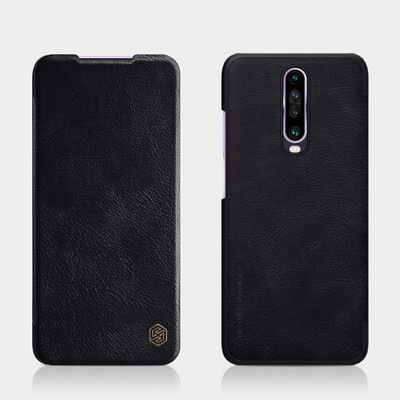 Кожаный чехол Nillkin Qin Leather Case Черный для Xiaomi Redmi K30 (Poco X2)(4)