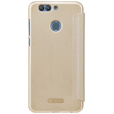 Полиуретановый чехол книга Nillkin Sparkle Leather Case Gold для Huawei Nova 2 Plus(2)