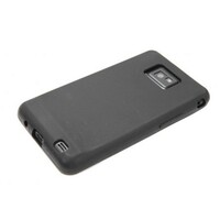 Силиконовый чехол накладка Black матовый  для Samsung i9100 Galaxy S2