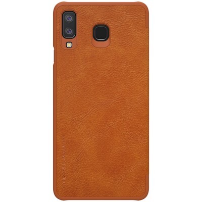 Кожаный чехол Nillkin Qin Leather Case Коричневый для Samsung Galaxy A8 Star(2)