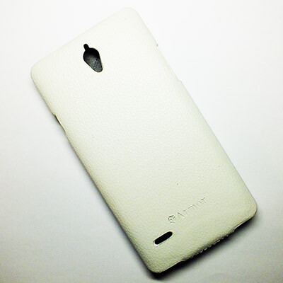 Кожаный чехол Armor Case White для Huawei Ascend G700(2)