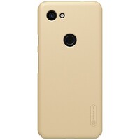 Пластиковый чехол с подставкой Nillkin Super Frosted Shield Золотой для Google Pixel 3a