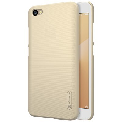 Пластиковый чехол с пленкой Nillkin Super Frosted Shield Gold для Xiaomi Redmi Note 5A (2/16Gb)(3)
