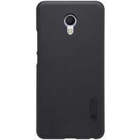 Пластиковый чехол с пленкой Nillkin Super Frosted Shield Black для Meizu MX6
