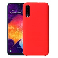 Силиконовый чехол Silicone Case красный для Samsung Galaxy A50\ A30s
