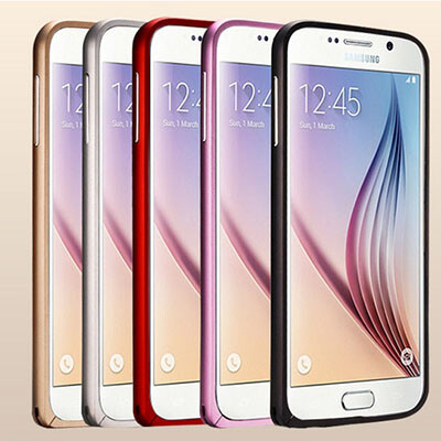 Металлический бампер Aluminium Case Silver для Samsung G920F Galaxy S6(3)