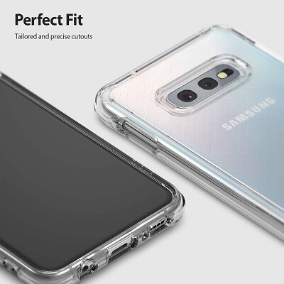 Чехол бампер Ringke Fusion Series прозрачно-серый для Samsung Galaxy S10e(4)