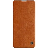 Кожаный чехол Nillkin Qin Leather Case Коричневый для Samsung Galaxy Note 10 Lite