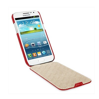 Кожаный чехол-книга Melkco Leather Case Red LC для Samsung i8552 Galaxy Win Duos(3)
