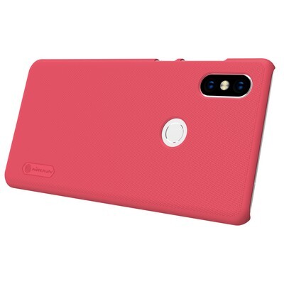 Пластиковый чехол с пленкой Nillkin Super Frosted Shield Красный для Xiaomi Mi MIX 2s(3)