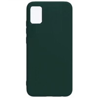 Силиконовый чехол Silicone Case темно-зеленый для Samsung Galaxy A51