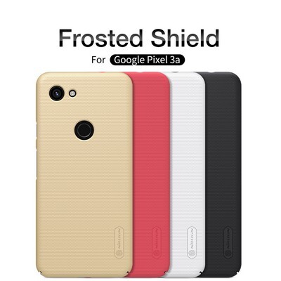 Пластиковый чехол с подставкой Nillkin Super Frosted Shield Черный для Google Pixel 3a(5)