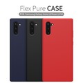 Силиконовый чехол-накладка Nillkin Flex Pure Case Черный для Samsung Galaxy Note 10(#6)