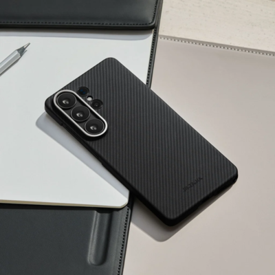 Кевларовый чехол с Magsafe Pitaka Edge Case (Black/Grey) для Samsung Galaxy S26 Ultra(5)