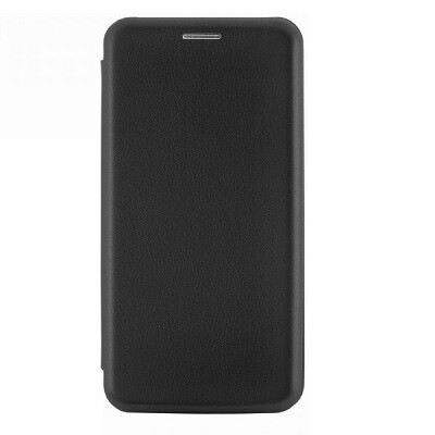 Чехол-книга на основе из силикона Book Case New 3D черный для Xiaomi Redmi 9C(2)