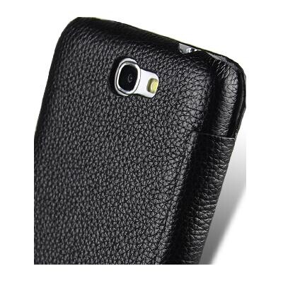 Кожаный чехол книга Melkco Face Cover Book Type Black для Samsung N7100 Galaxy Note 2(4)