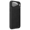 Силиконовая накладка c пластиной MagSafe Nillkin CamShield Leather Case S Черная для Apple iPhone 14(#3)