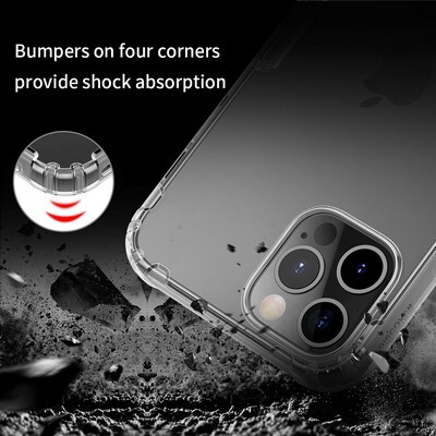 Силиконовый чехол Nillkin Nature TPU Case Серый для Apple iPhone 12 Pro Max(4)