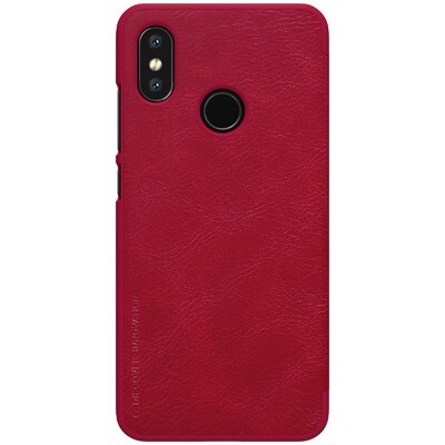 Кожаный чехол Nillkin Qin Leather Case Красный для Xiaomi Mi8(2)