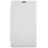 Полиуретановый чехол Nillkin Sparkle Leather Case White для Microsoft Lumia 435