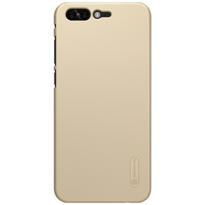 Пластиковый чехол с пленкой Nillkin Super Frosted Shield Gold для Asus ZenFone 4 Pro ZS551KL(1)