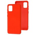Силиконовый чехол Silicone Case красный для Samsung Galaxy M31s(#1)