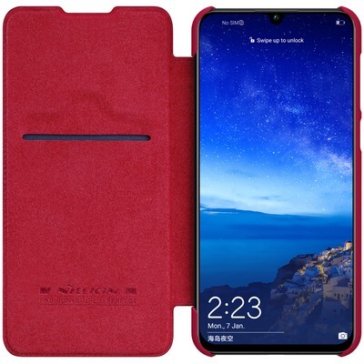 Кожаный чехол Nillkin Qin Leather Case Красный для Huawei Nova 5 (Nova 5 Pro)(3)